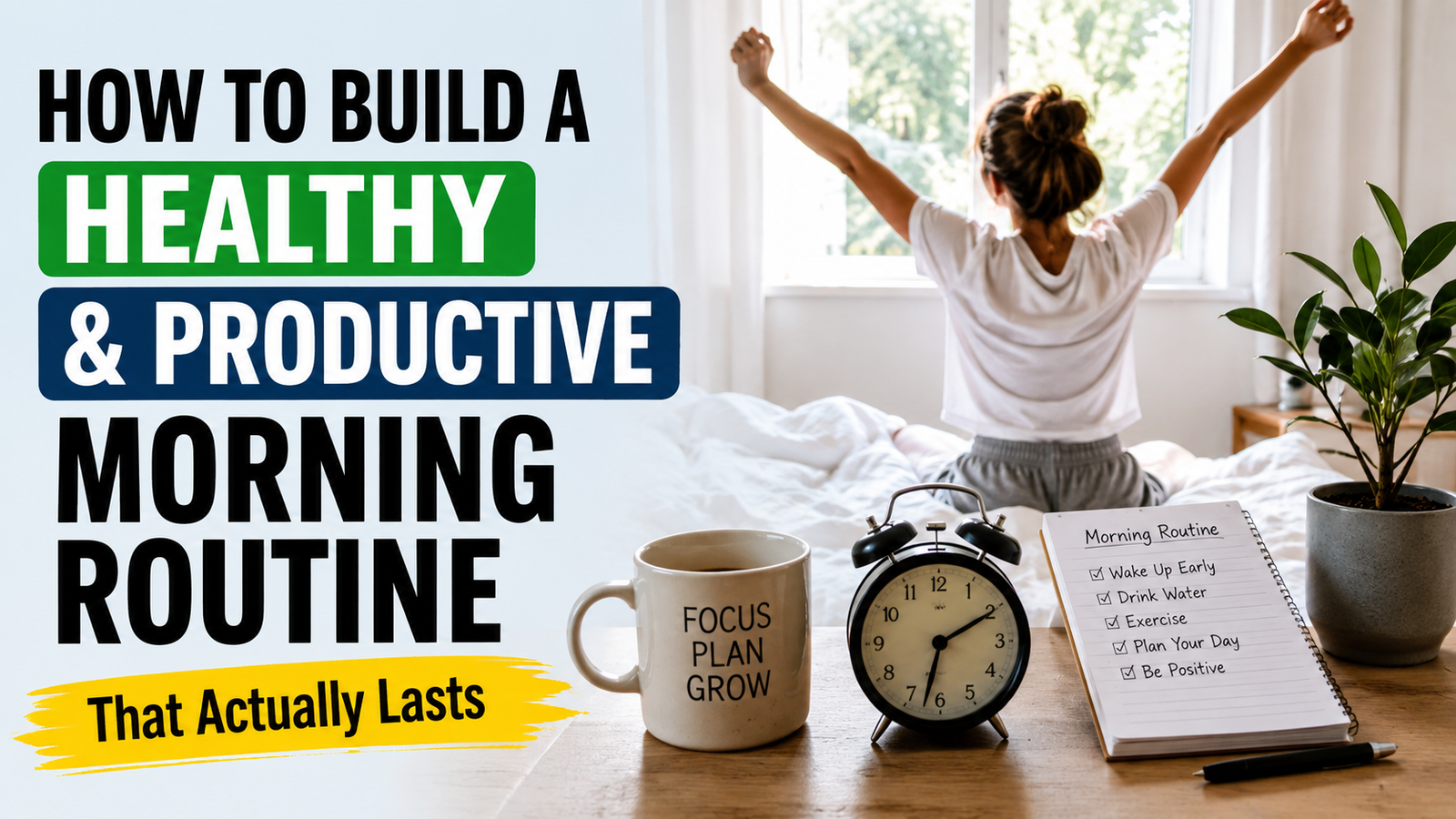 How to Build a Healthy and Productive Morning Routine That Actually Lasts